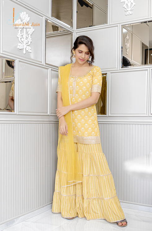 Yellow Garara Set