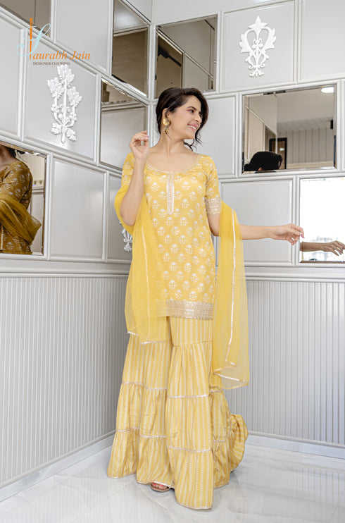 Yellow Garara Set