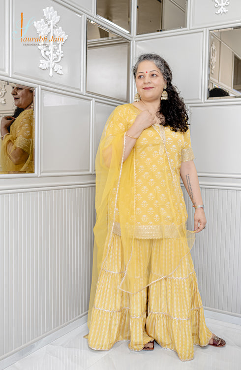 Yellow Garara Set