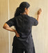 JET BLACK CO-ORD SET WITH NECKPIECE