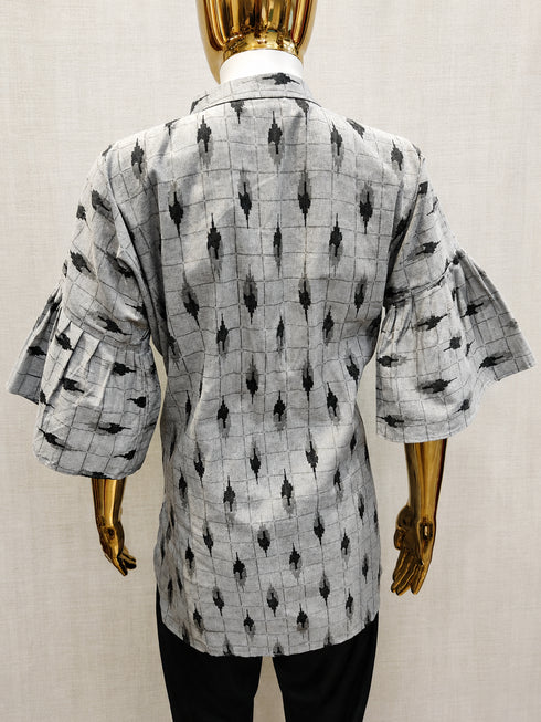 Grey and Black Tunic with Tulip Pants