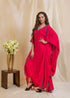 PINK KAFTAN SAREE