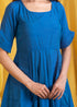 BLUE PLEAT DRESS