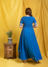 BLUE ALINE DRESS