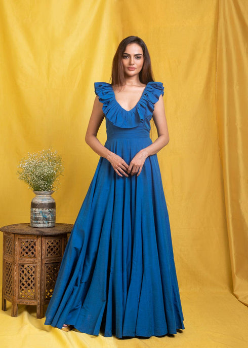 BLUE LONG GOWN