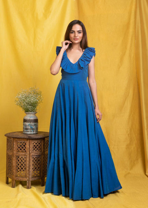 BLUE LONG GOWN