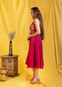 Beet Root Incut Women Dress , Side View