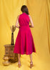 Beet Root Incut Women Dress , Back View