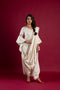 OFF WHITE DRAPE SAREE