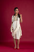 OFF WHITE SHORT DRAPE DRESS