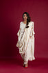 OFF WHITE DRAPE SAREE