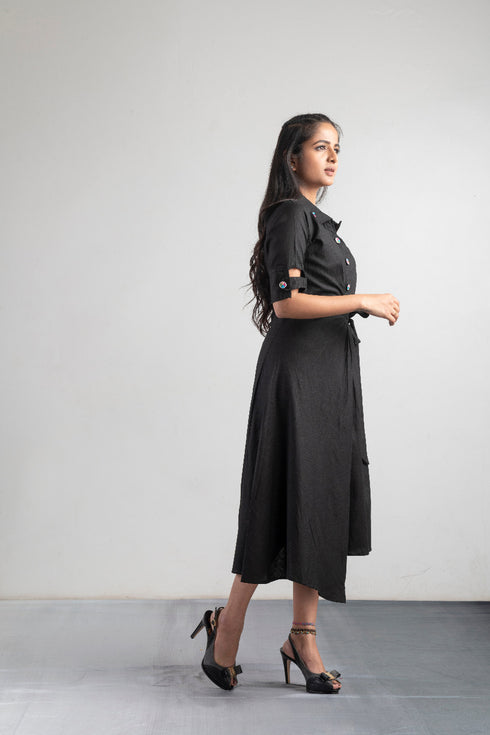 BLACK KNOT DRESS