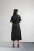 Black Collar Women Dress , Back