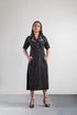 Black Collar Women Dress , Full View