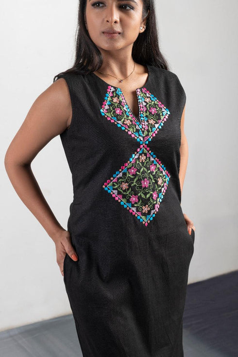 Black Diamond Women Dress, Close view