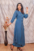 BLUE FRONT SLIT