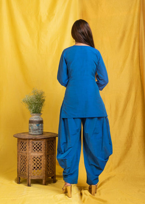 BLUE PUNJABI PANT/TOP