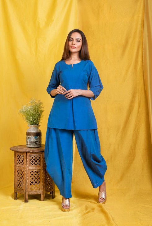 BLUE PUNJABI PANT/TOP