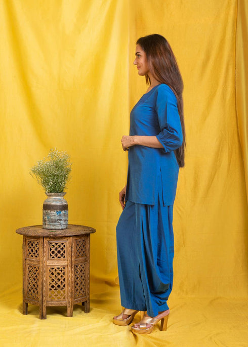 BLUE PUNJABI PANT/TOP