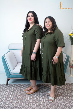 Designer Olive Women Dress 