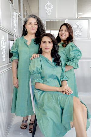 Designer Women Green Dress